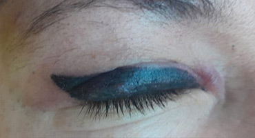 Ojos delineado y relleno